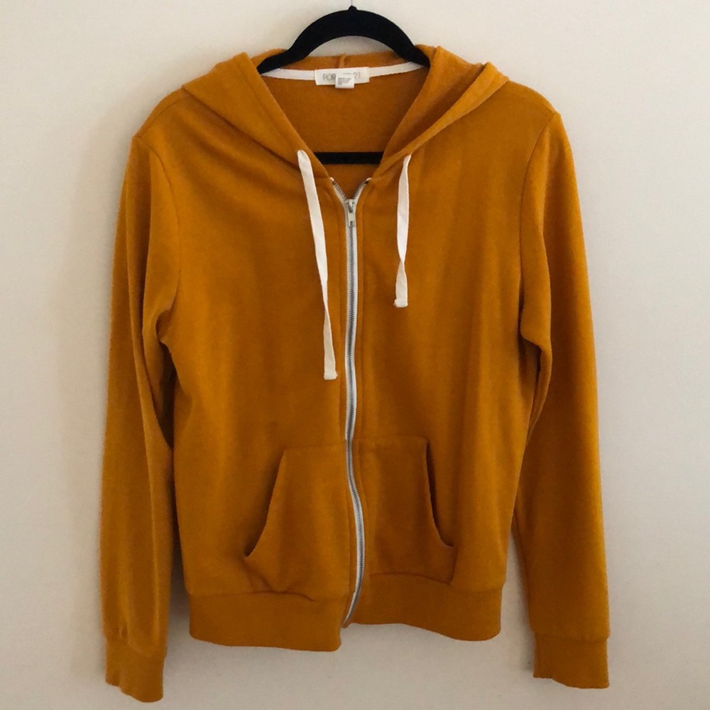 Forever 21 size L mustard yellow hoody